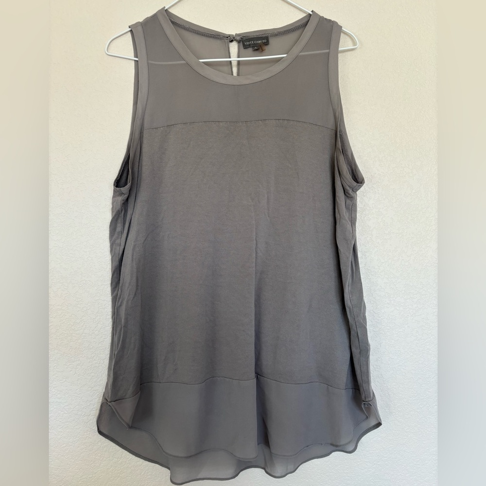 Vince Camuto Gray Tank Top, Size L